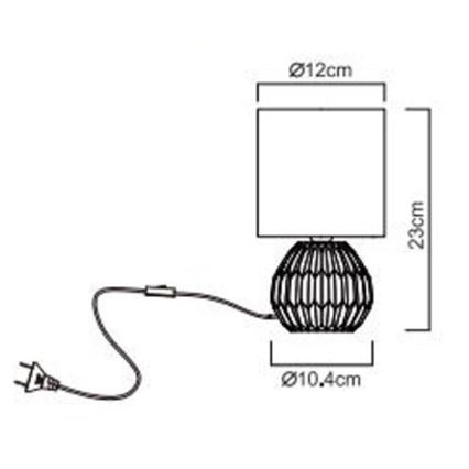 Globo - Tafellamp 1xE14/40W/230V roze