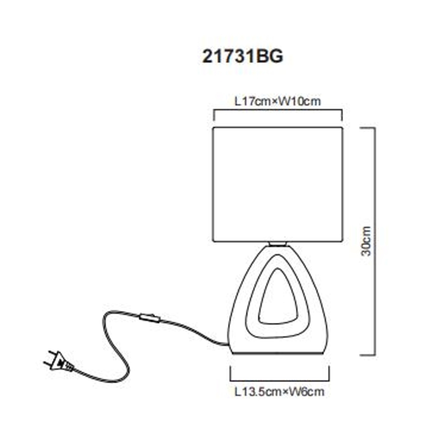 Globo - Tafellamp 1xE14/40W/230V groen