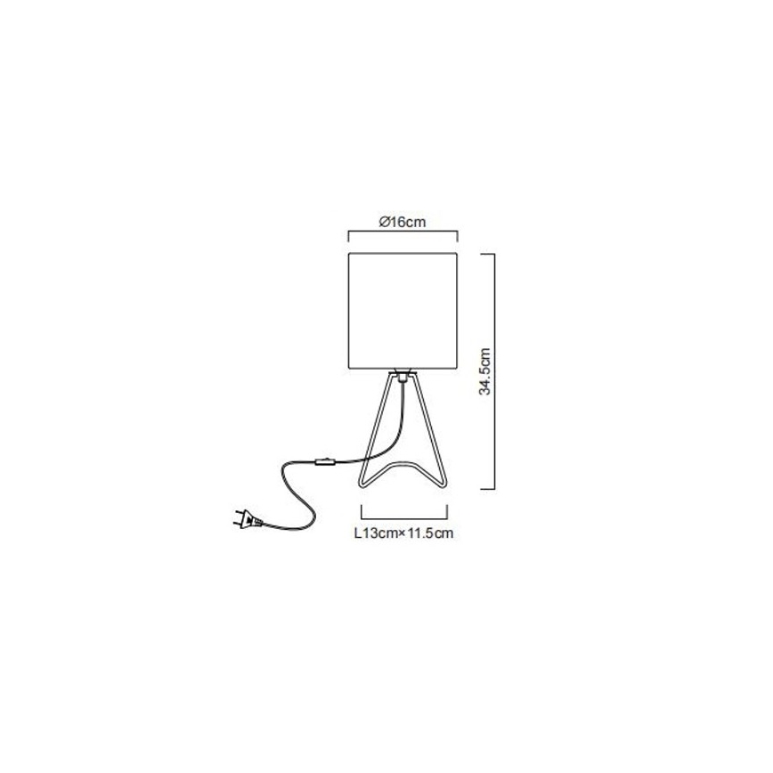 Globo - Tafellamp 1xE14/40W/230V wit
