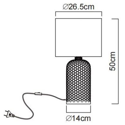Globo - Tafellamp 1xE27/60W/230V groen