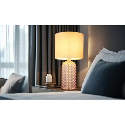 Globo - Tafellamp 1xE27/60W/230V beige