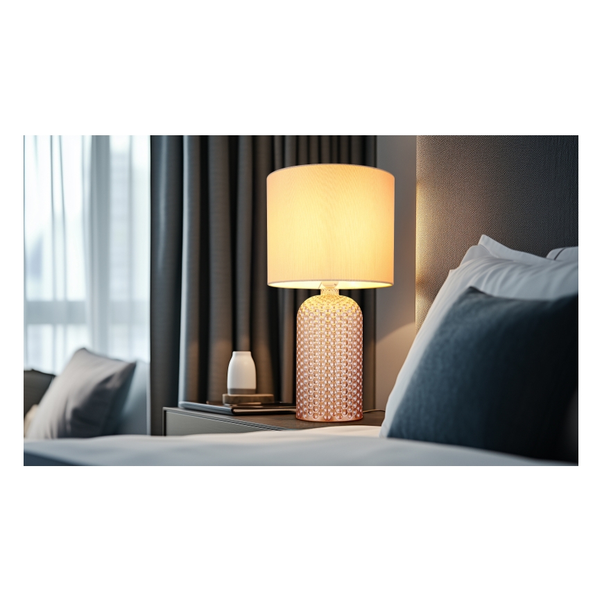 Globo - Tafellamp 1xE27/60W/230V beige