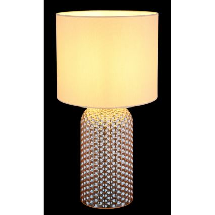 Globo - Tafellamp 1xE27/60W/230V beige