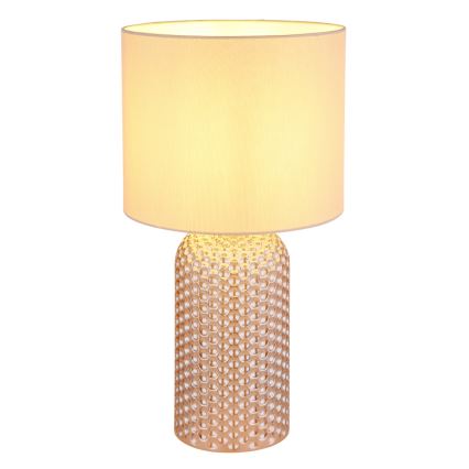 Globo - Tafellamp 1xE27/60W/230V beige