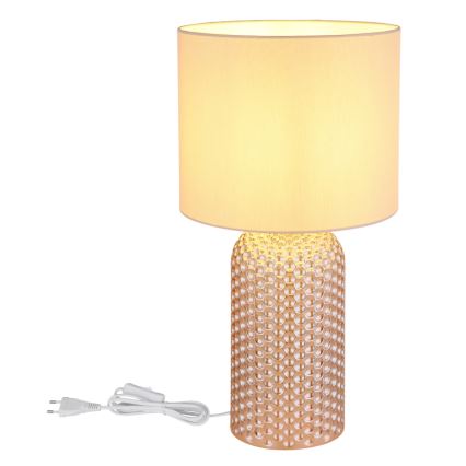 Globo - Tafellamp 1xE27/60W/230V beige