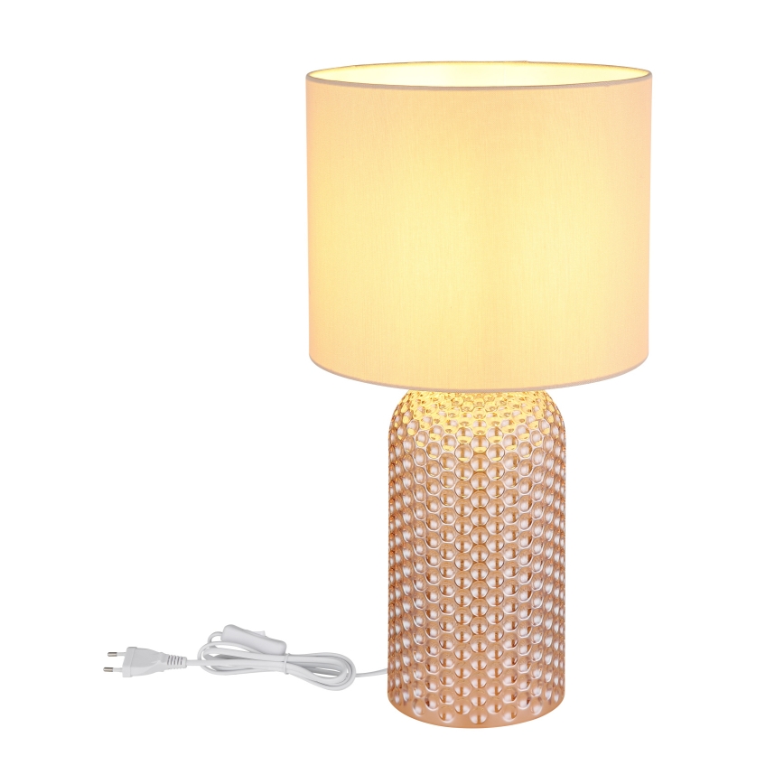 Globo - Tafellamp 1xE27/60W/230V beige