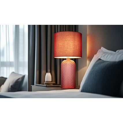 Globo - Tafellamp 1xE27/60W/230V rood