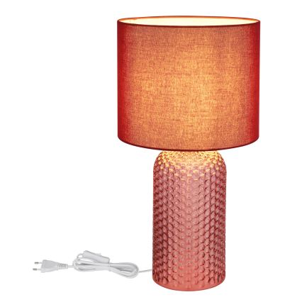 Globo - Tafellamp 1xE27/60W/230V rood
