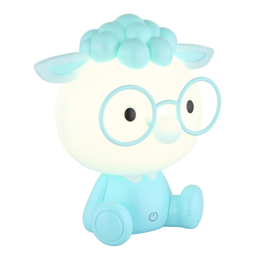 Globo - LED Dimbaar oplaadbaar kinder nacht klein lampje LED/1W/5V 500 mAh blauw