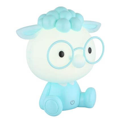 Globo - LED Dimbaar oplaadbaar kinder nacht klein lampje LED/1W/5V 500 mAh blauw