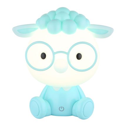 Globo - LED Dimbaar oplaadbaar kinder nacht klein lampje LED/1W/5V 500 mAh blauw