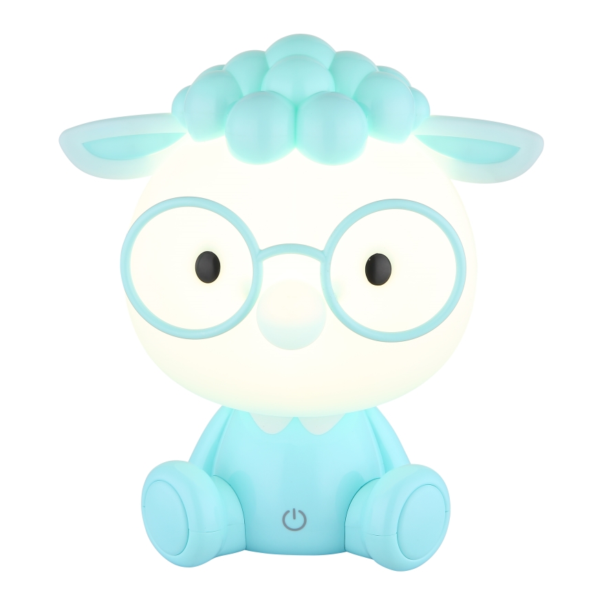 Globo - LED Dimbaar oplaadbaar kinder nacht klein lampje LED/1W/5V 500 mAh blauw