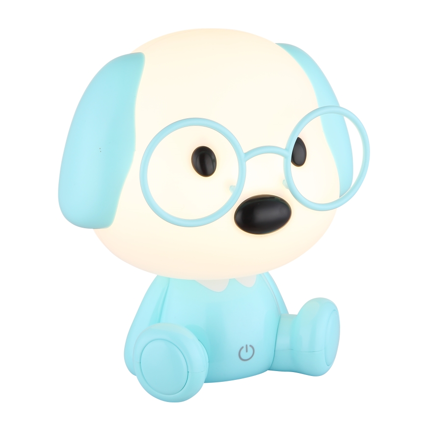 Globo - LED Dimbaar oplaadbaar kinder nacht klein lampje LED/1W/5V 500 mAh blauw