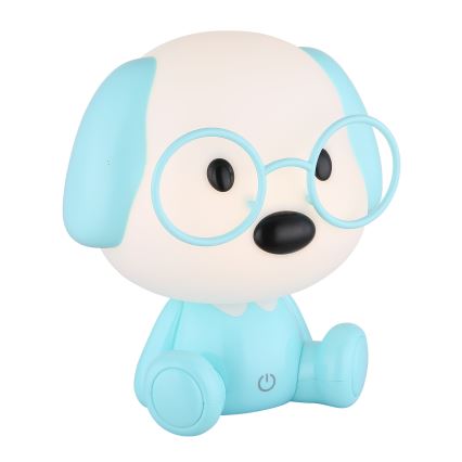 Globo - LED Dimbaar oplaadbaar kinder nacht klein lampje LED/1W/5V 500 mAh blauw