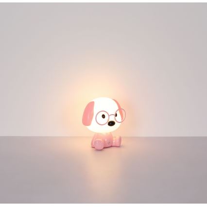 Globo - LED Dimbaar oplaadbaar kinder nacht klein lampje LED/1W/5V 500 mAh roze