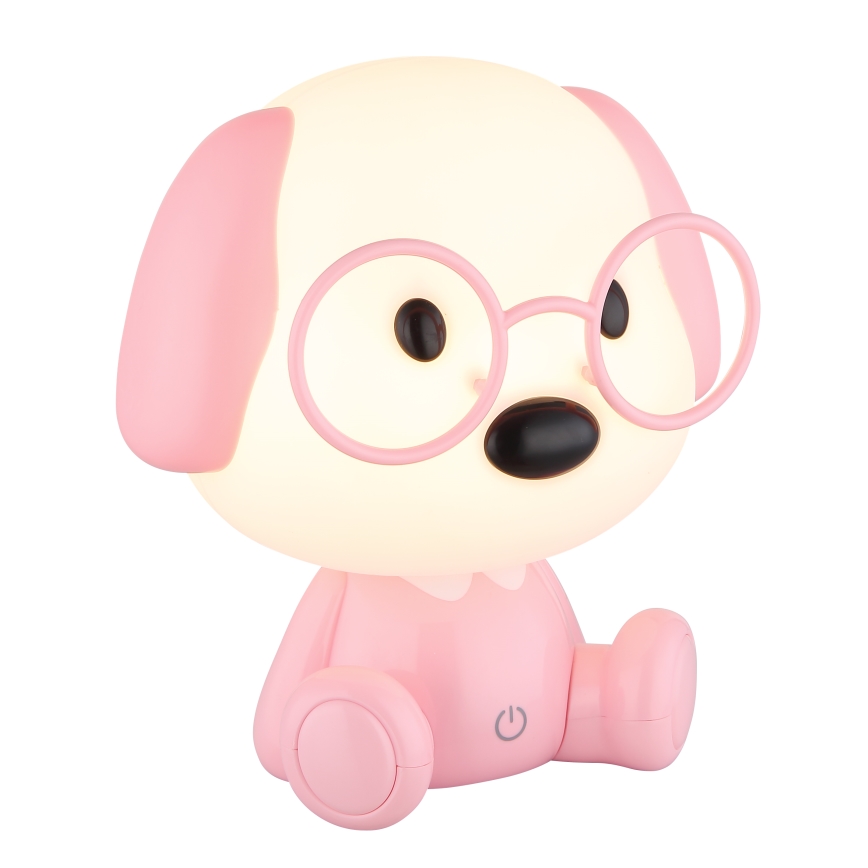 Globo - LED Dimbaar oplaadbaar kinder nacht klein lampje LED/1W/5V 500 mAh roze