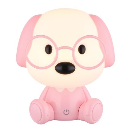 Globo - LED Dimbaar oplaadbaar kinder nacht klein lampje LED/1W/5V 500 mAh roze