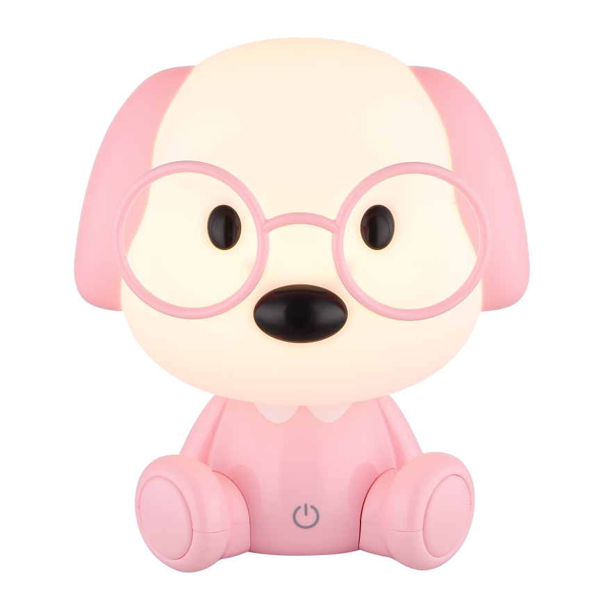 Globo - LED Dimbaar oplaadbaar kinder nacht klein lampje LED/1W/5V 500 mAh roze