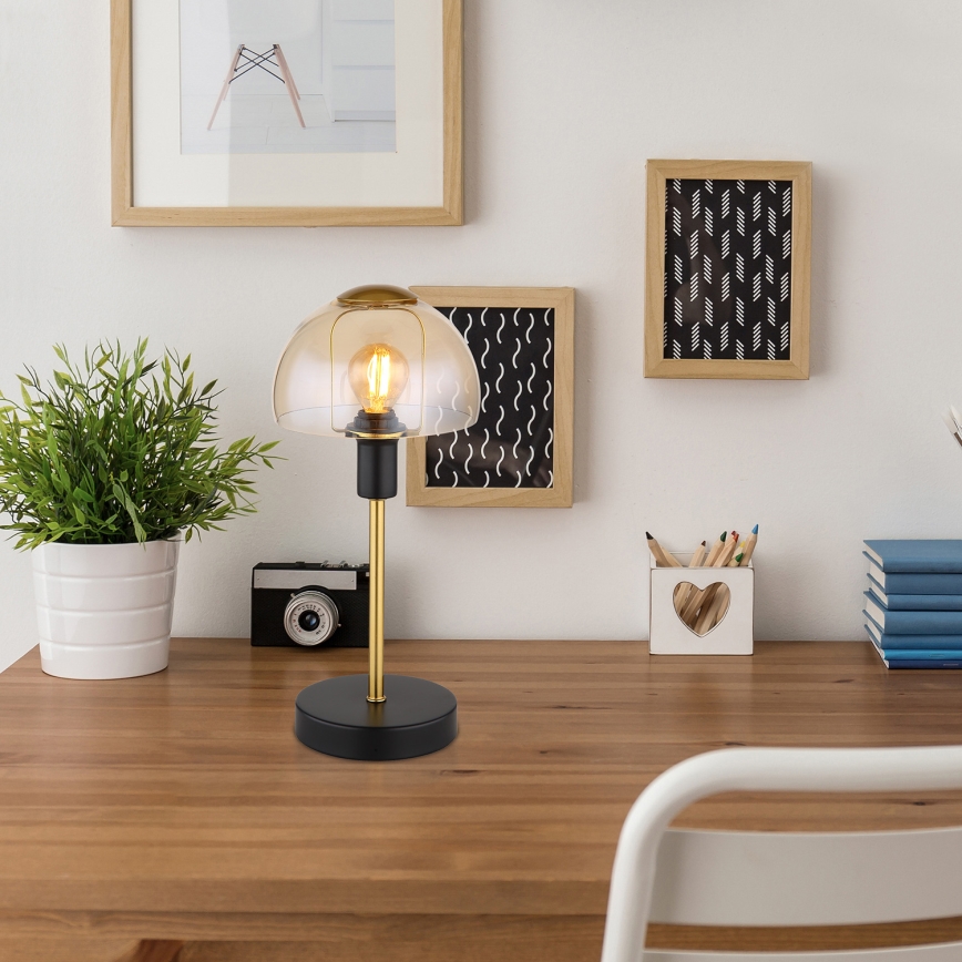 Globo - Tafel aanraken lamp 1xE14/25W/230V zwart/goud