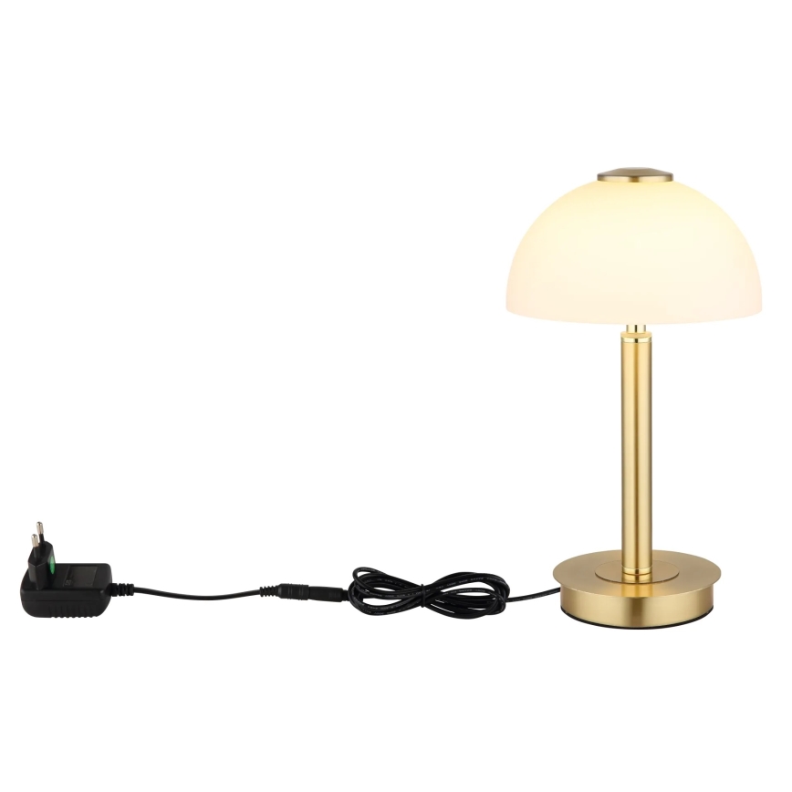 Globo - LED dimbare tafellamp met aanraakschakelaar LED/7W/230V 3000K messing
