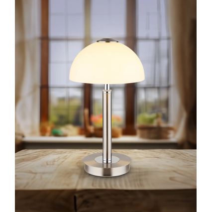 Globo - LED Dimbare touch-tafellamp LED/7W/230V 3000K mat chroom