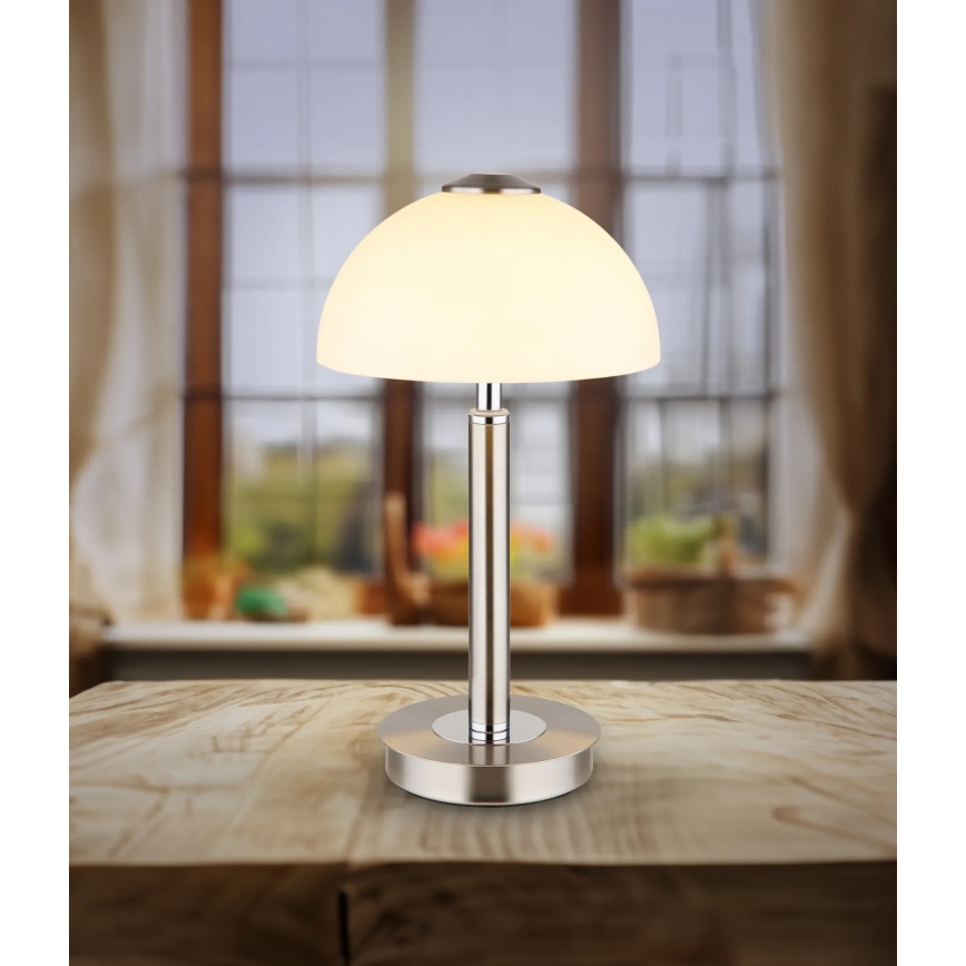 Globo - LED Dimbare touch-tafellamp LED/7W/230V 3000K mat chroom
