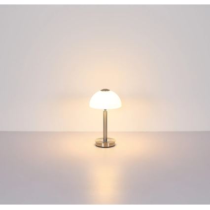 Globo - LED Dimbare touch-tafellamp LED/7W/230V 3000K mat chroom