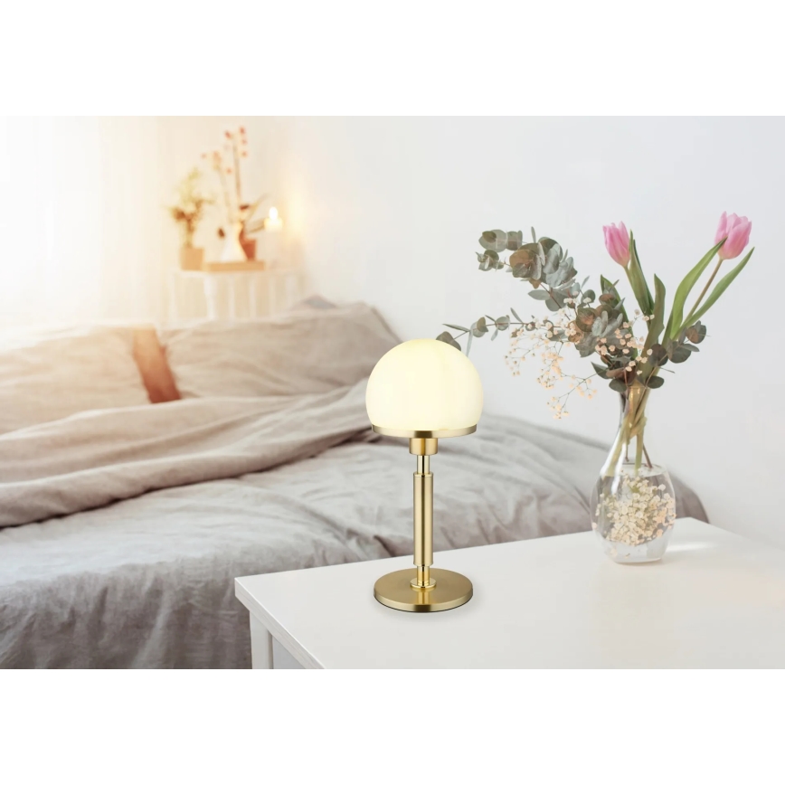 Globo - Tafellamp 1xE27/40W/230V goud