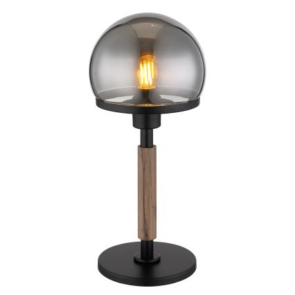 Globo - Tafellamp 1xE27/40W/230V zwart/bruin