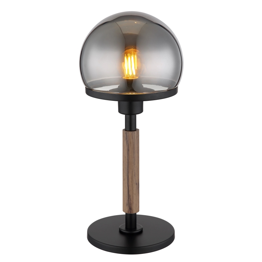 Globo - Tafellamp 1xE27/40W/230V zwart/bruin