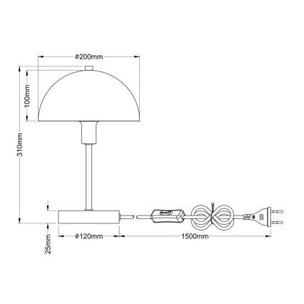Globo - Tafellamp 1xE14/40W/230V