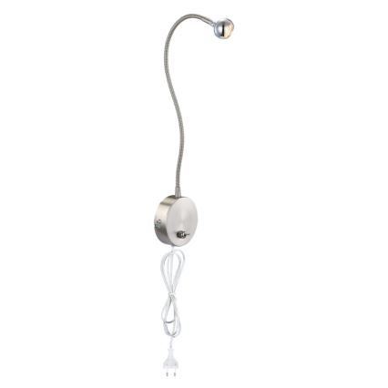 Globo - LED Flexibel klein lampje LED/3W/230V glanzend chroom