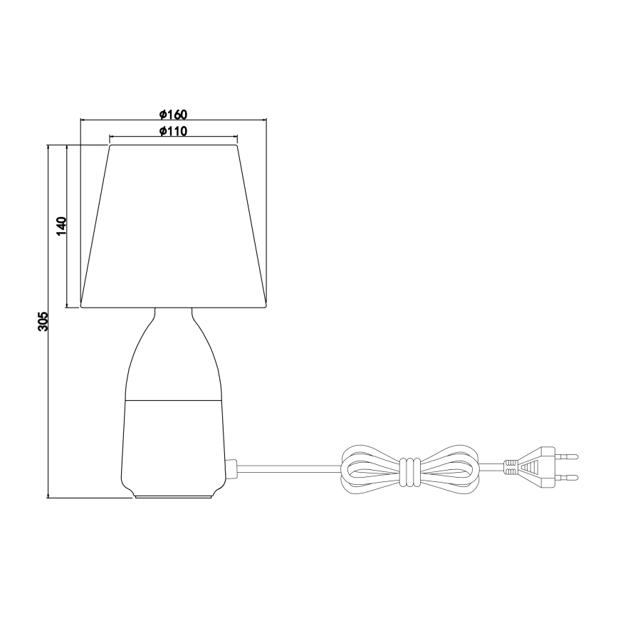 Globo - Tafellamp 1xE14/40W/230V