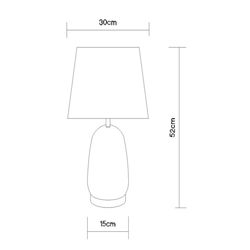 Globo - Tafellamp 1xE27/40W/230V zwart/bruin