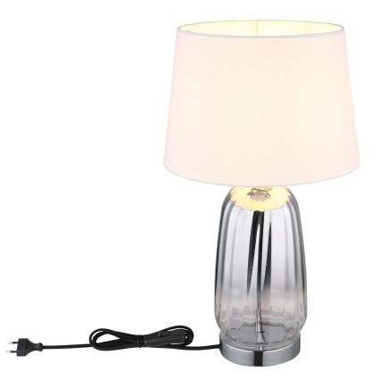 Globo - Tafellamp 1xE27/40W/230V wit/zilver