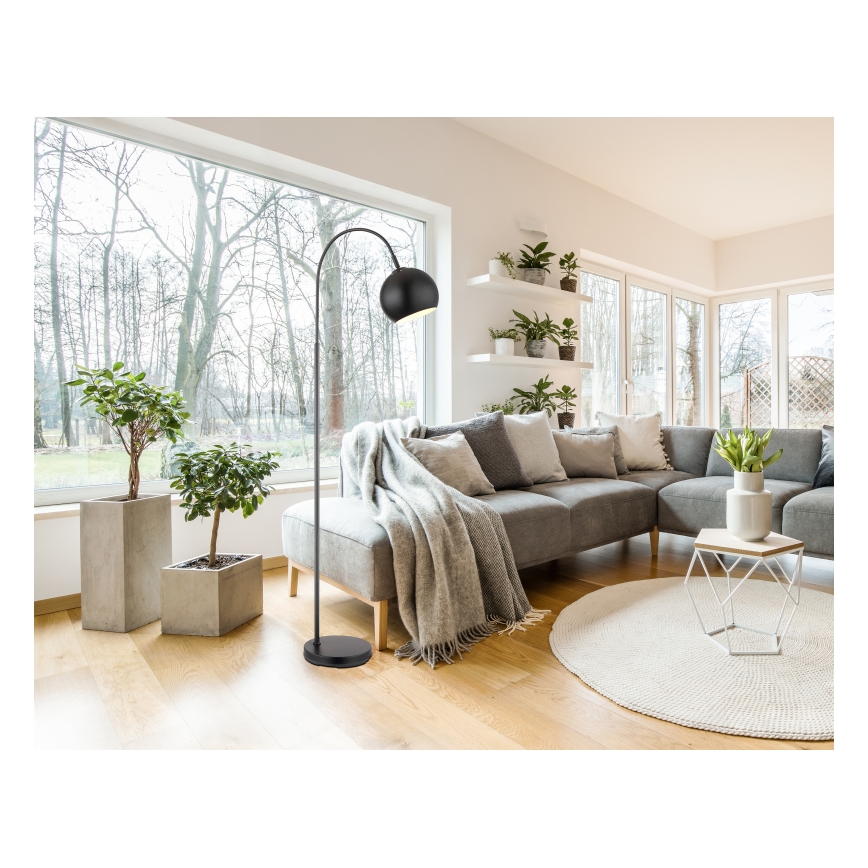 Globo - Staande lamp 1xE27/60W/230V zwart