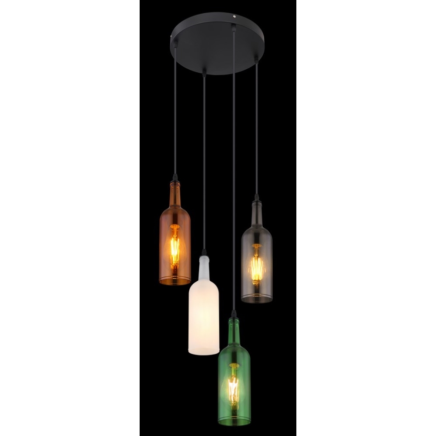 Globo - Hanglamp aan koord 4xE27/8W/230V