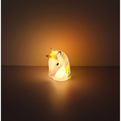 Globo - LED Kindernachtlamp LED/1W/230/4,5V 3xAA eenhoorn