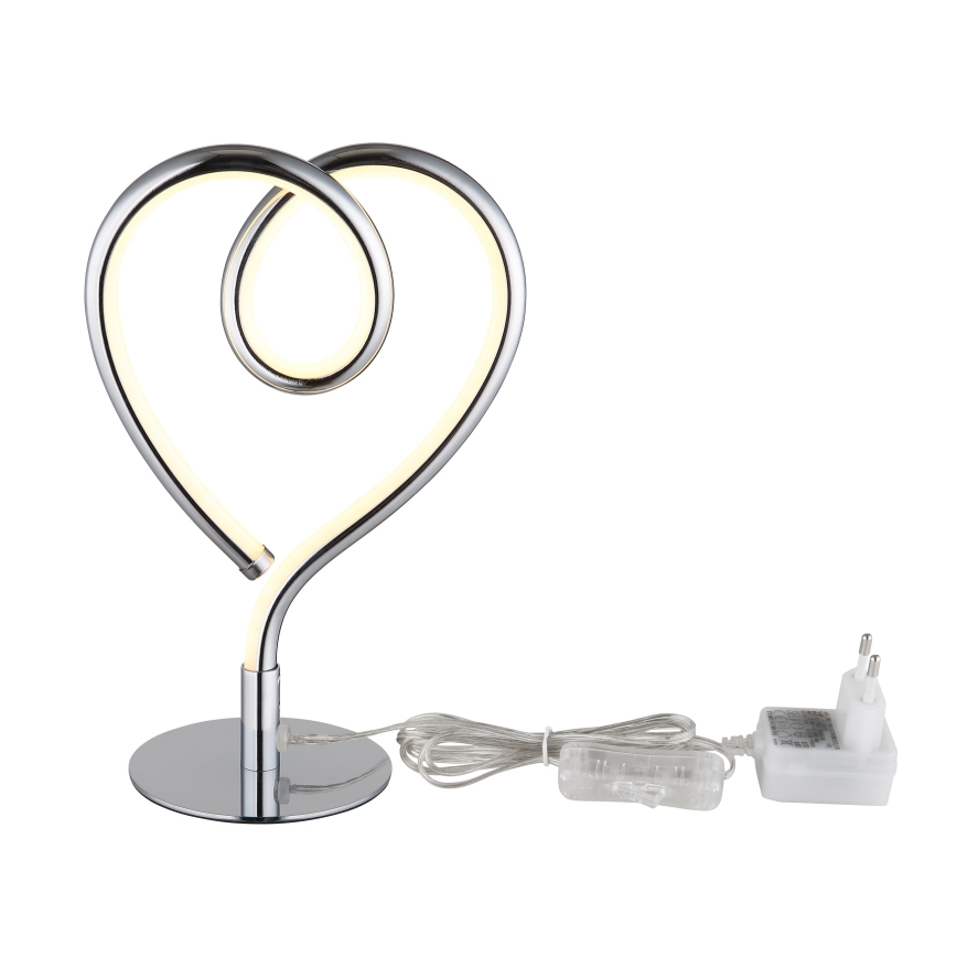 Globo - LED Tafellamp LED/6W/230V glanzend chroom