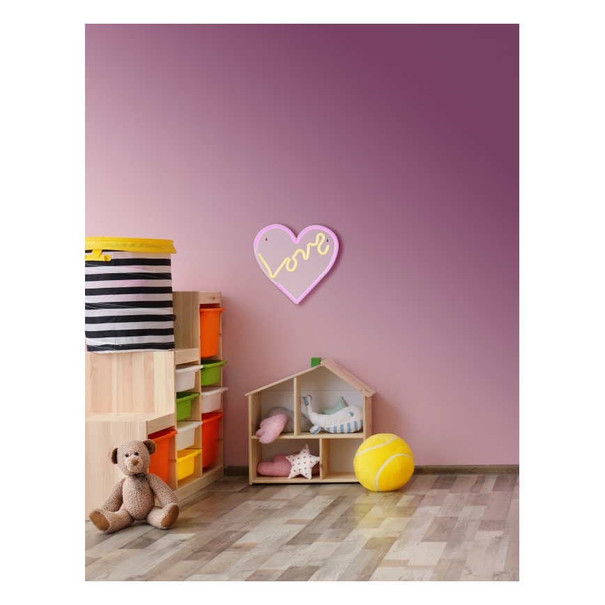 Globo - LED Neon-wanddecoratie LED/3W/USB hart