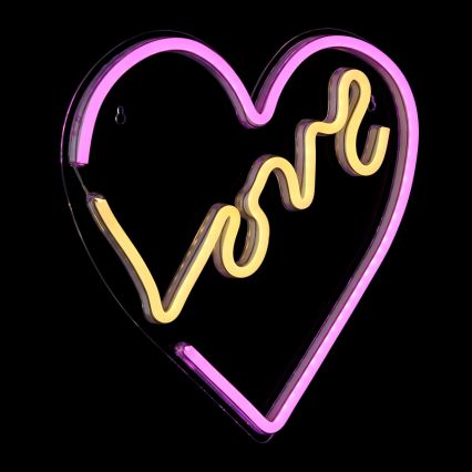 Globo - LED Neon-wanddecoratie LED/3W/USB hart