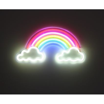 Globo - LED Neon-wanddecoratie LED/3W/USB regenboog