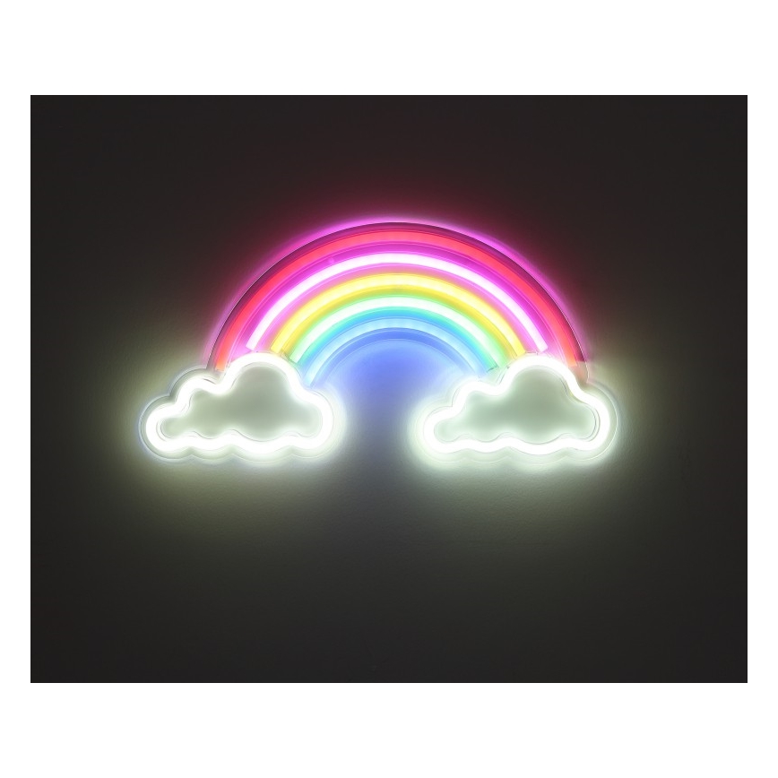 Globo - LED Neon-wanddecoratie LED/3W/USB regenboog