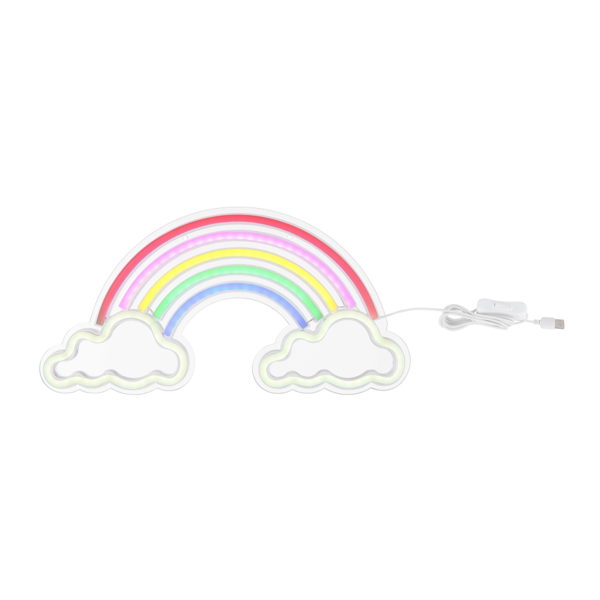 Globo - LED Neon-wanddecoratie LED/3W/USB regenboog