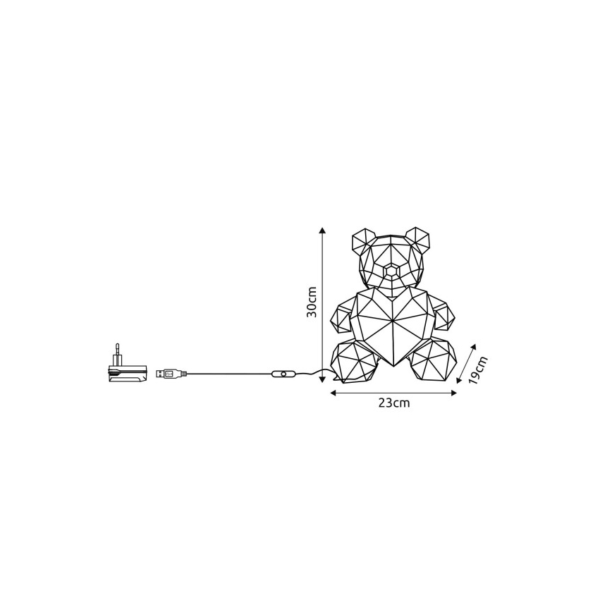 Globo - LED Tafeldecoratie LED/6W/5V USB beer