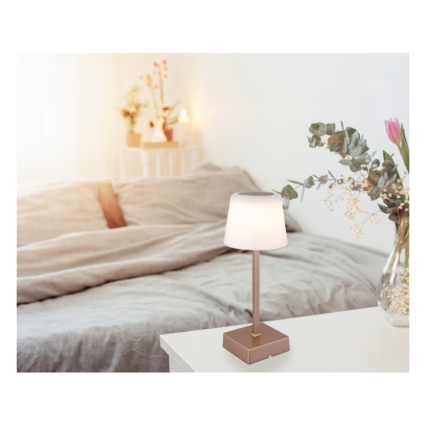 Globo - Dimbaar LED touch tafellampje LED/2W/5V 3000/4500/6500K 800 mAh beige