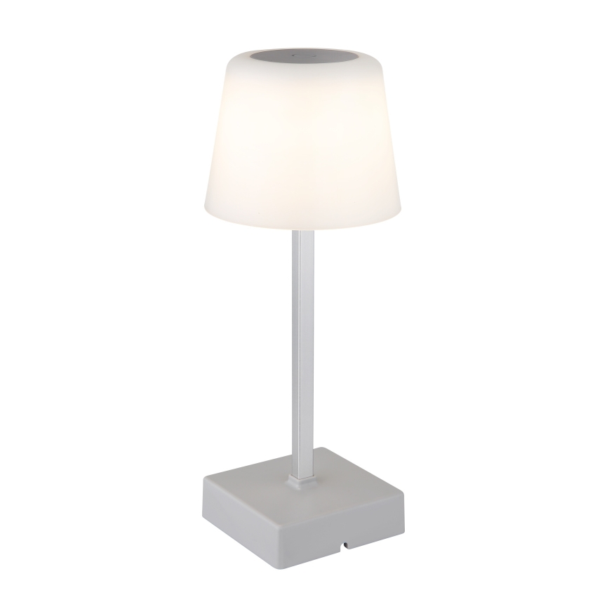 Globo - Dimbaar LED touch tafellampje LED/2W/5V 3000/4500/6500K 800 mAh zilver
