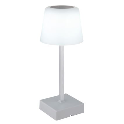 Globo - Dimbaar LED touch tafellampje LED/2W/5V 3000/4500/6500K 800 mAh zilver