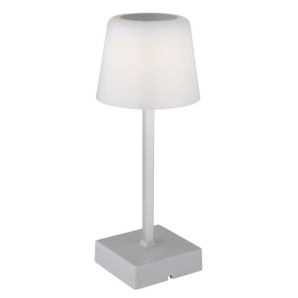 Globo - Dimbaar LED touch tafellampje LED/2W/5V 3000/4500/6500K 800 mAh zilver