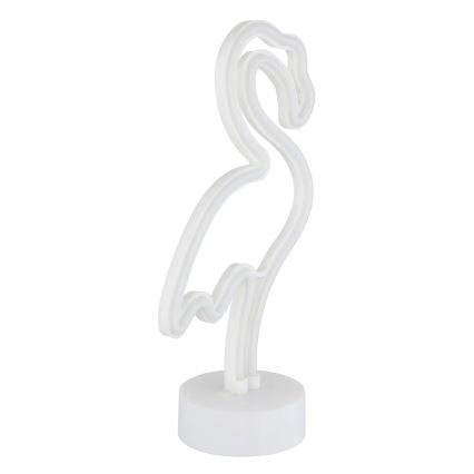 Globo - LED Neon tafel decoratie LED/2W/3xAA flamingo